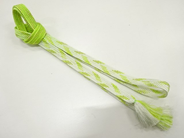 JAPANESE KIMONO / HANDTIED OBIJIME CORD
